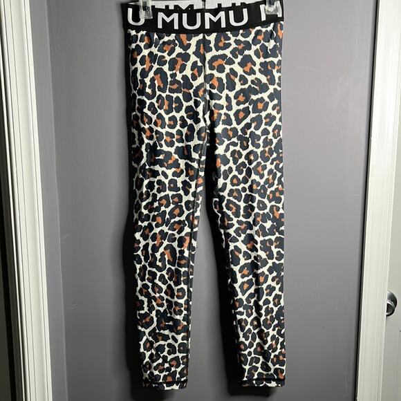 Show Me Your Mumu Brown and Black Leopard Leggings Size Large - Picture 1 of 5